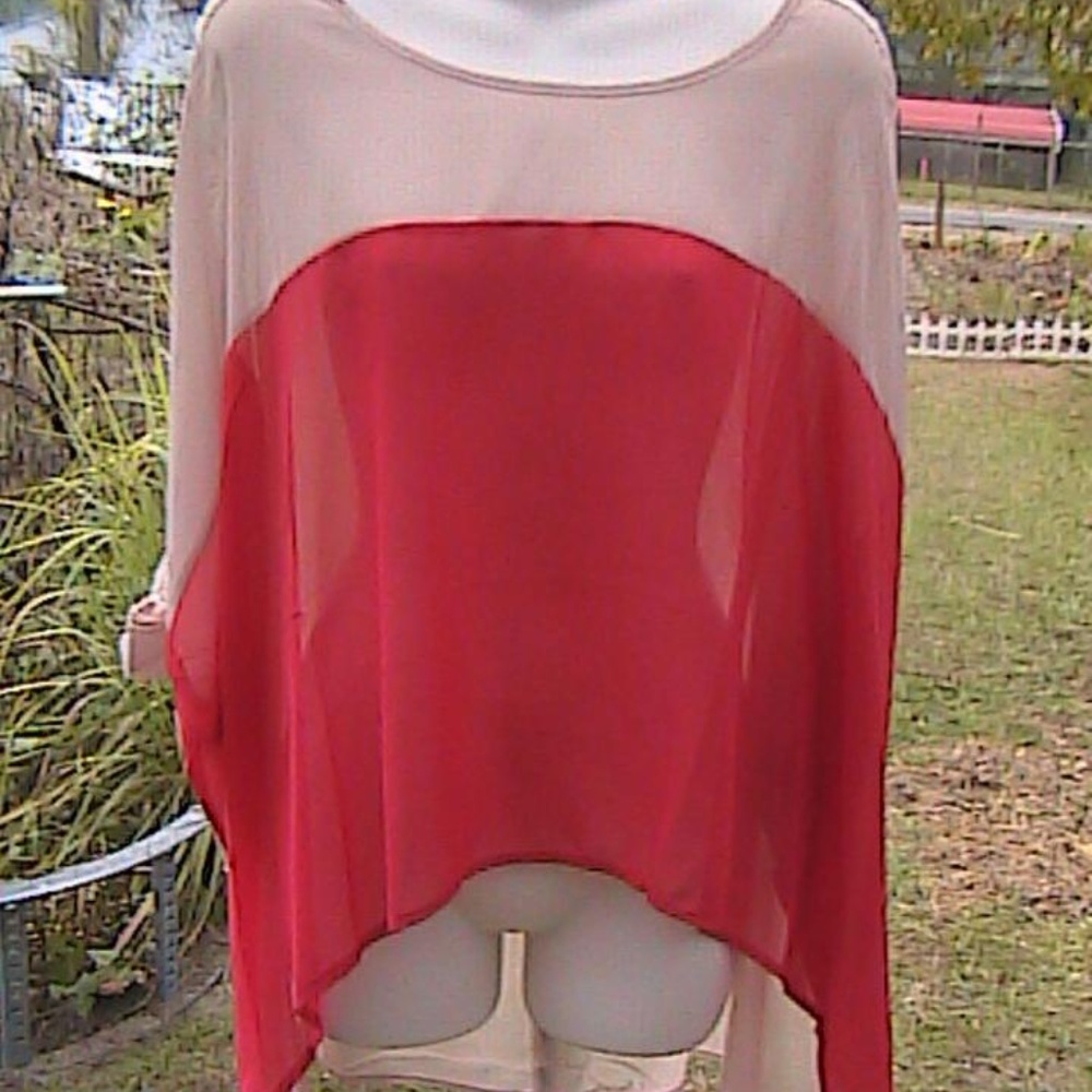 Chiffon Asymmetrical Slit Shoulder (#2)